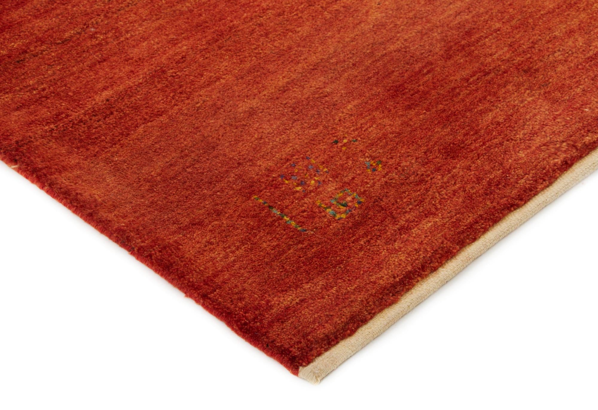 5' 2 x 6' 8 Hand Knotted Gabbeh Persian Wool Rug