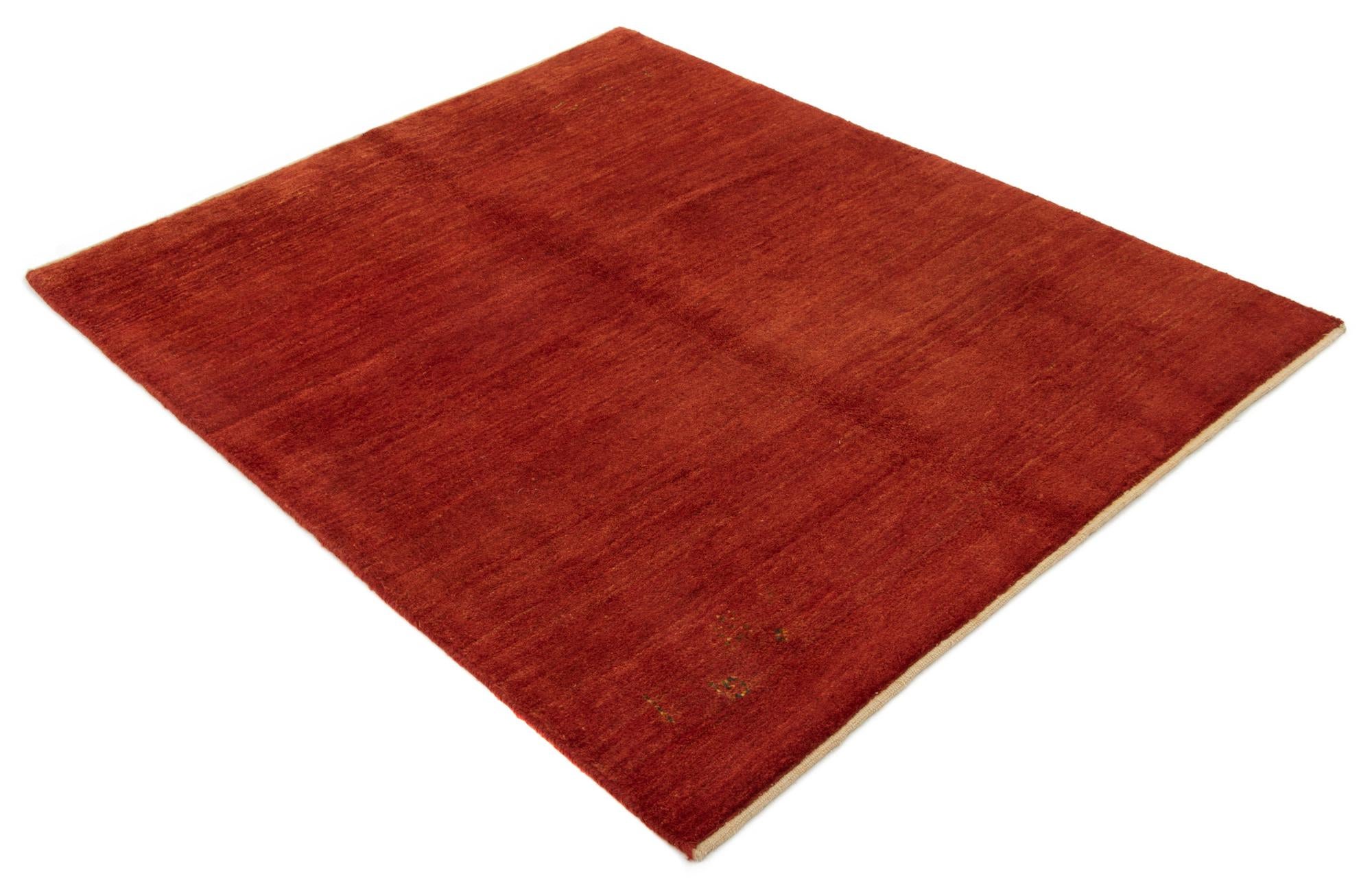 5' 1 x 6' 4 Hand Knotted Gabbeh Persian Wool Rug
