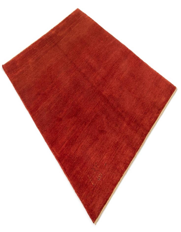 Detail image of 5' 1 x 6' 8 Hand Knotted Gabbeh Persian Wool Rug