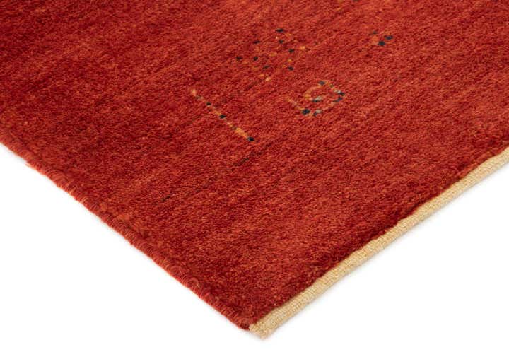 5' 1 x 6' 8 Hand Knotted Gabbeh Persian Wool Rug