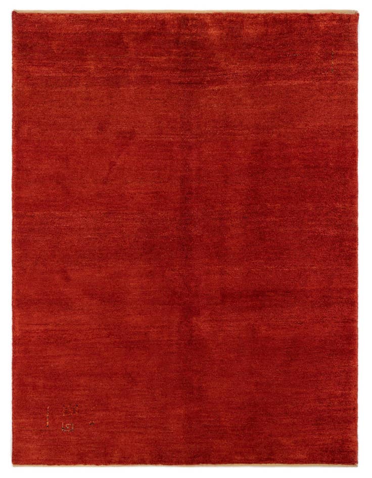 Detail image of 5' 1 x 6' 8 Hand Knotted Gabbeh Persian Wool Rug