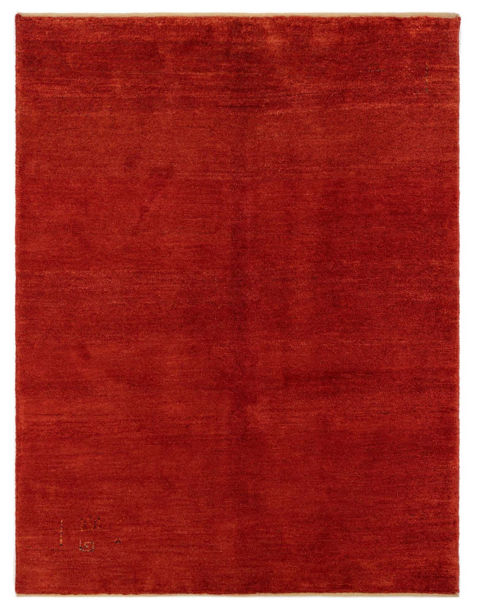 5' 1 x 6' 8 Hand Knotted Gabbeh Persian Wool Rug
