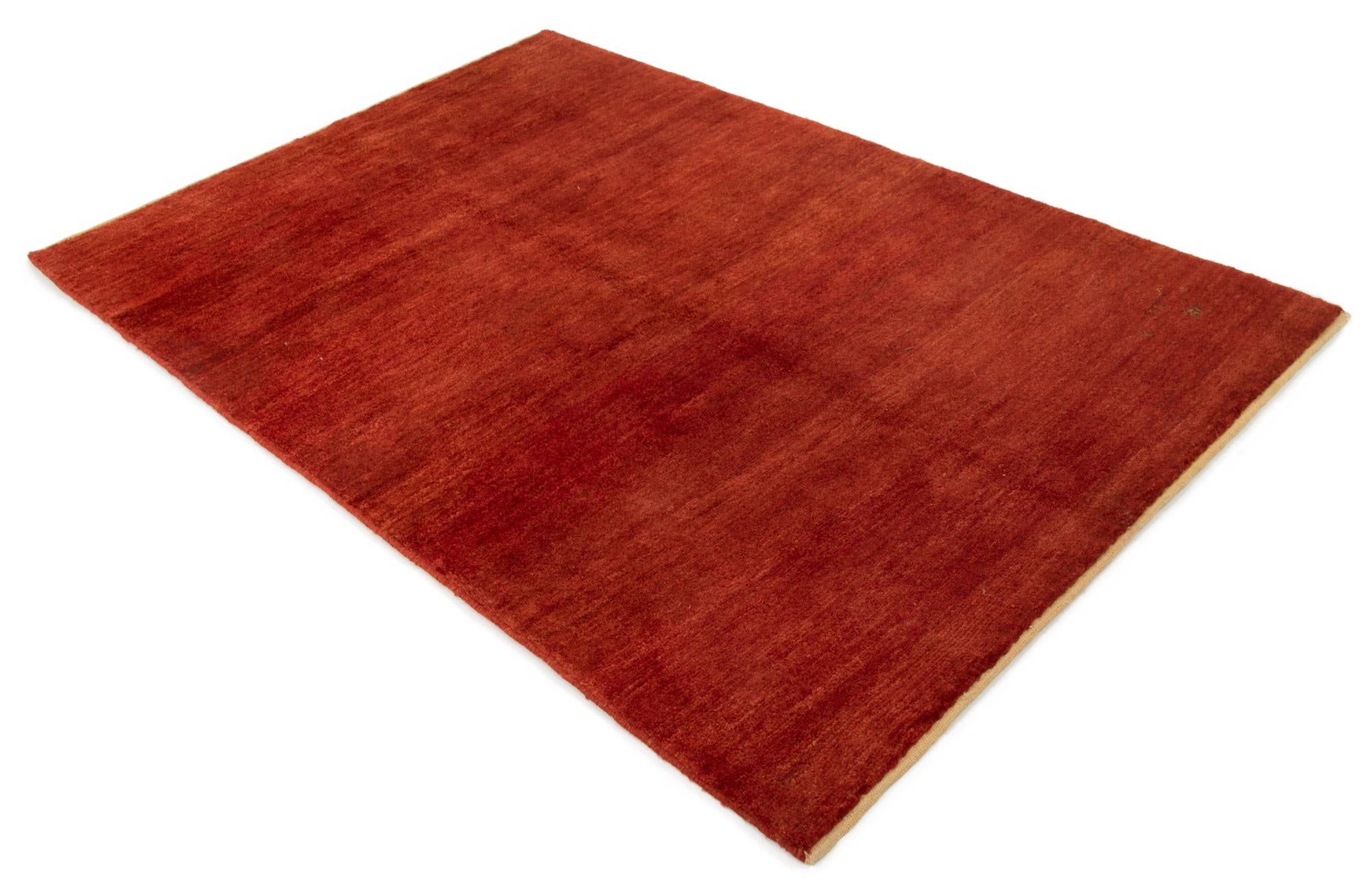 4' 8 x 7' 1 Hand Knotted Gabbeh Persian Wool Rug