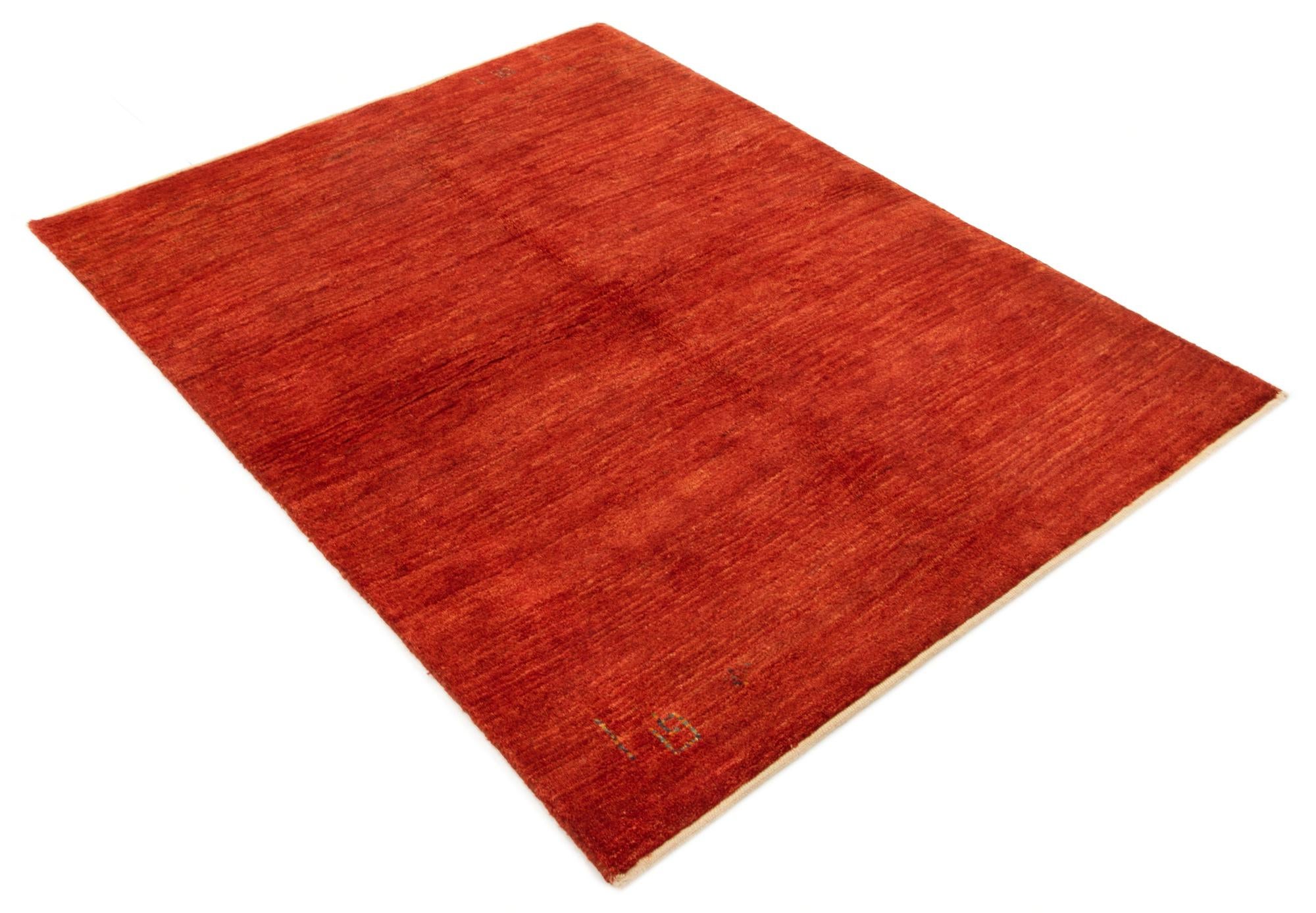 4' 3 x 5' 7 Hand Knotted Gabbeh Persian Wool Rug