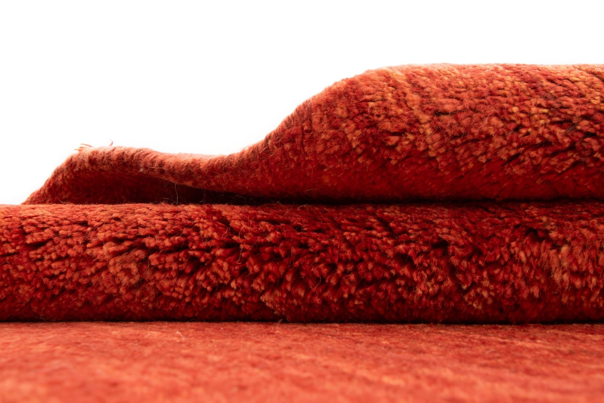 4' 3 x 5' 7 Hand Knotted Gabbeh Persian Wool Rug