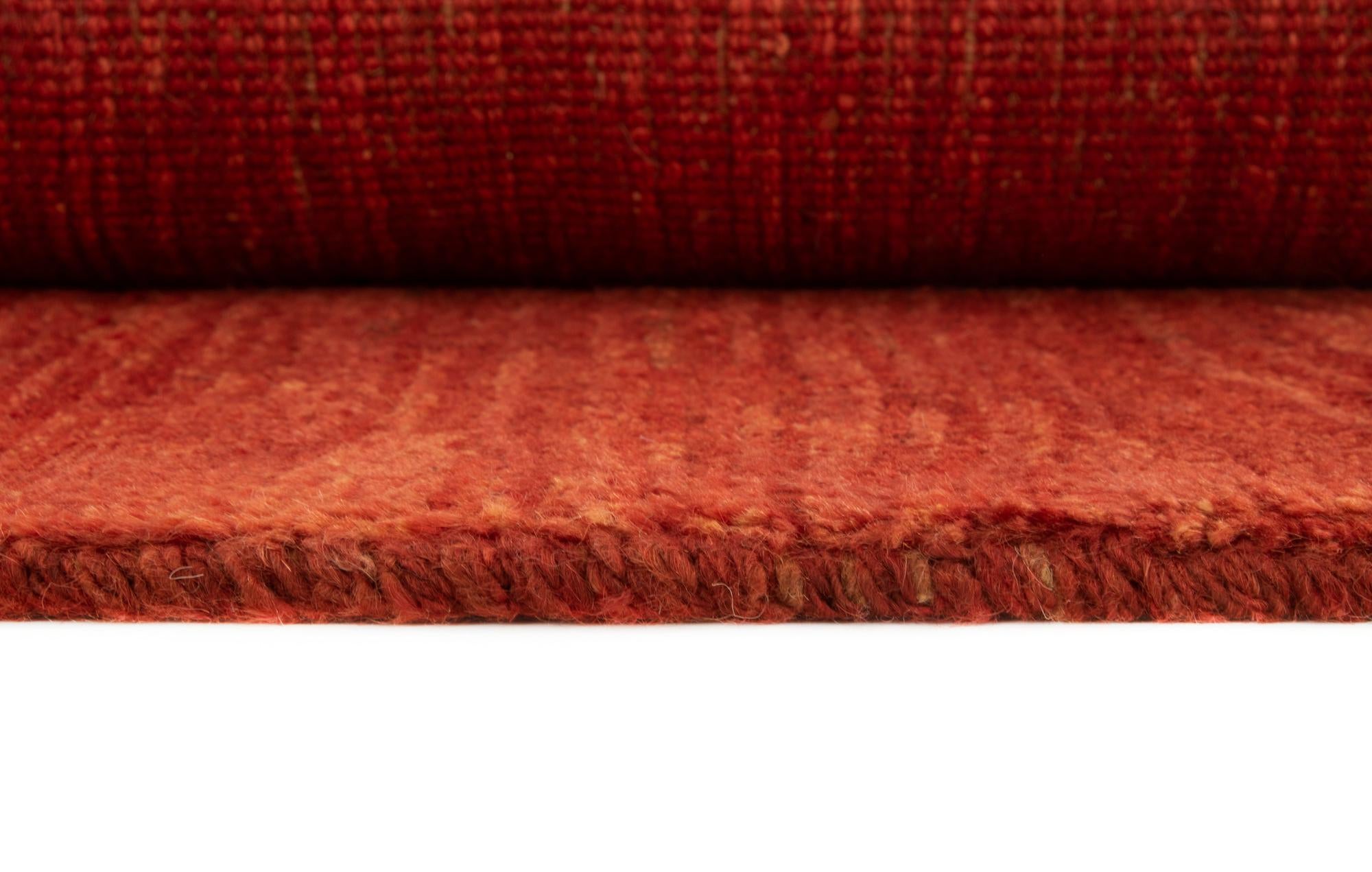 4' 3 x 5' 7 Hand Knotted Gabbeh Persian Wool Rug
