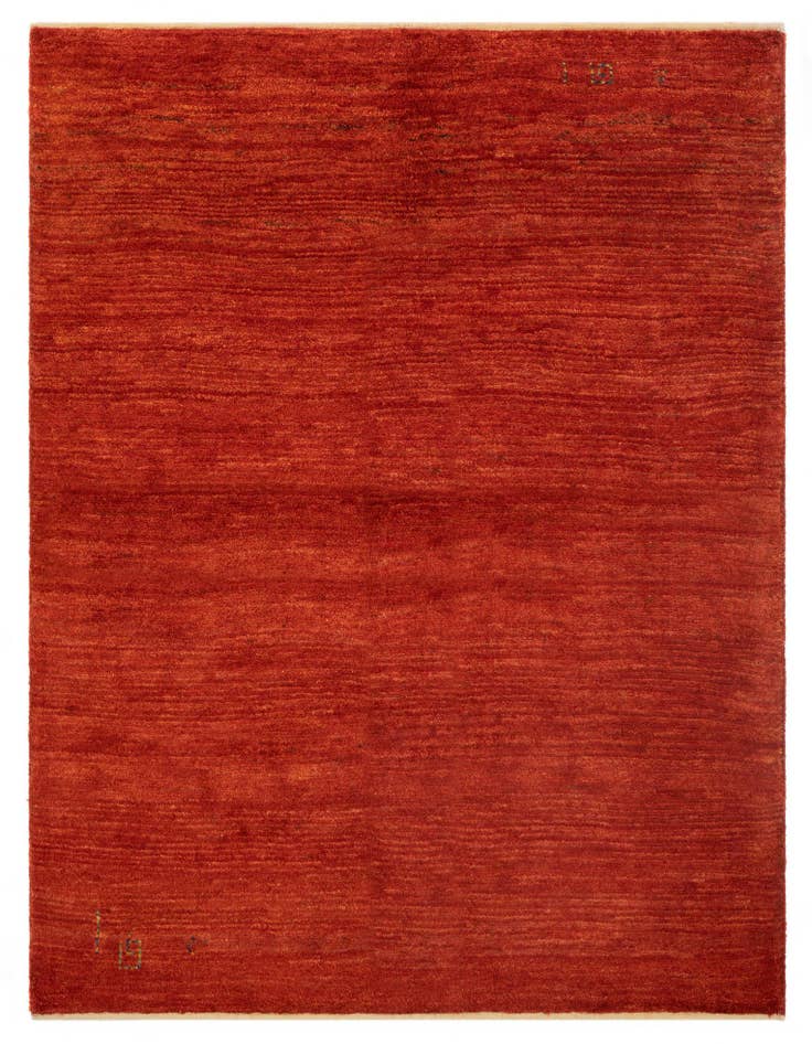 Detail image of 4' 3 x 5' 7 Hand Knotted Gabbeh Persian Wool Rug