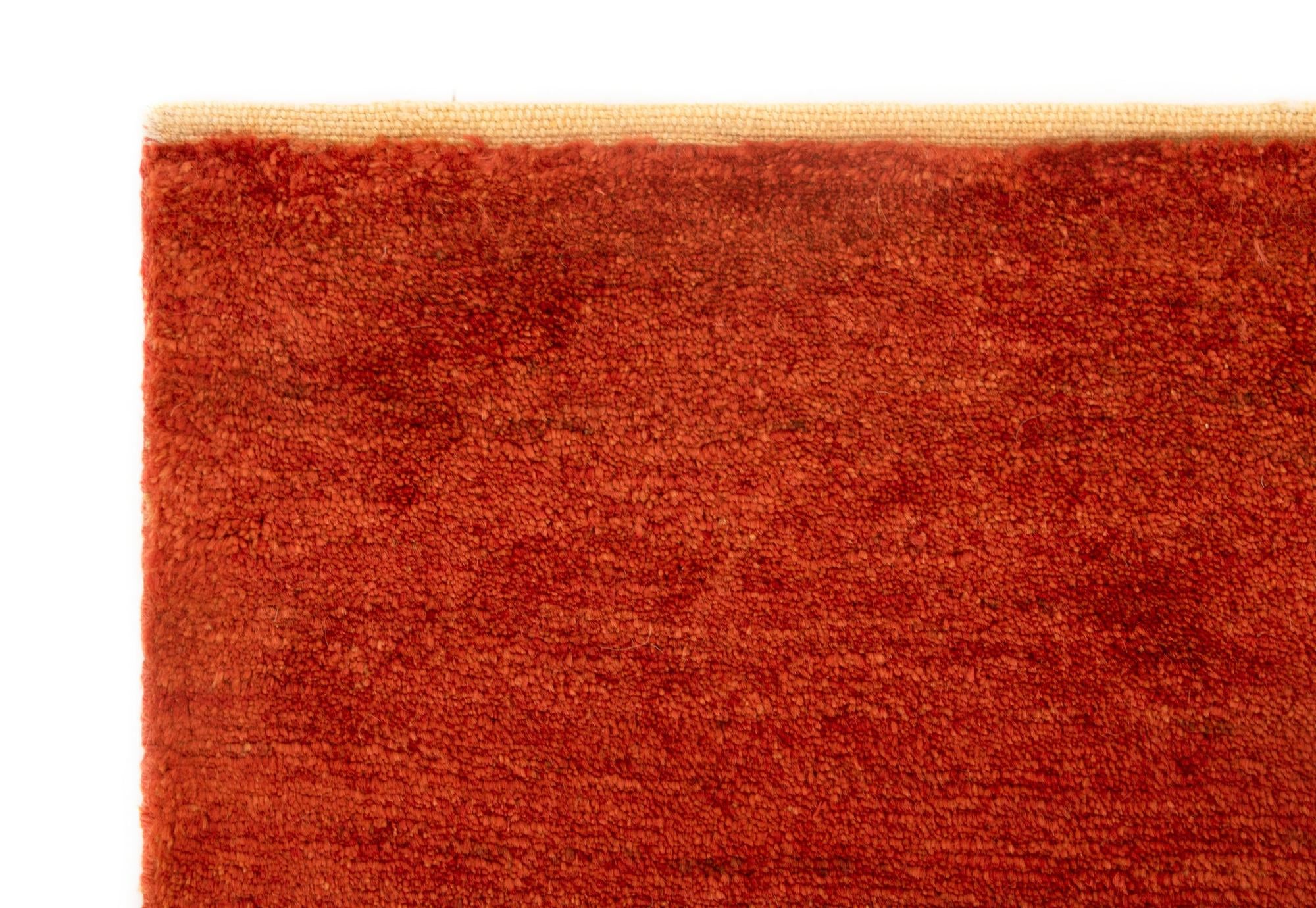 3' 9 x 5' 10 Hand Knotted Gabbeh Persian Wool Rug