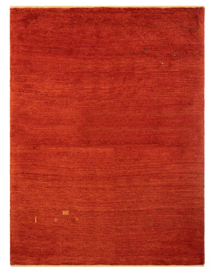 Detail image of 3' 9 x 5' 10 Hand Knotted Gabbeh Persian Wool Rug