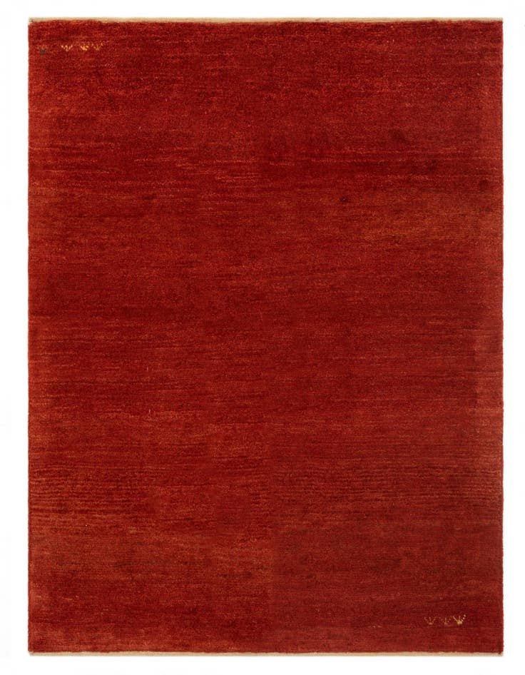 Detail image of 4' x 5' 6 Hand Knotted Gabbeh Persian Wool Rug
