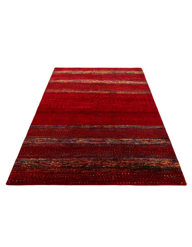 Detail image of 4' 10 x 6' 6 Hand Knotted Gabbeh Wool Rug