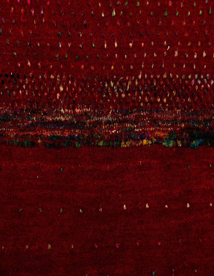 Detail image of 4' 10 x 6' 6  Hand Knotted Gabbeh Wool Rug