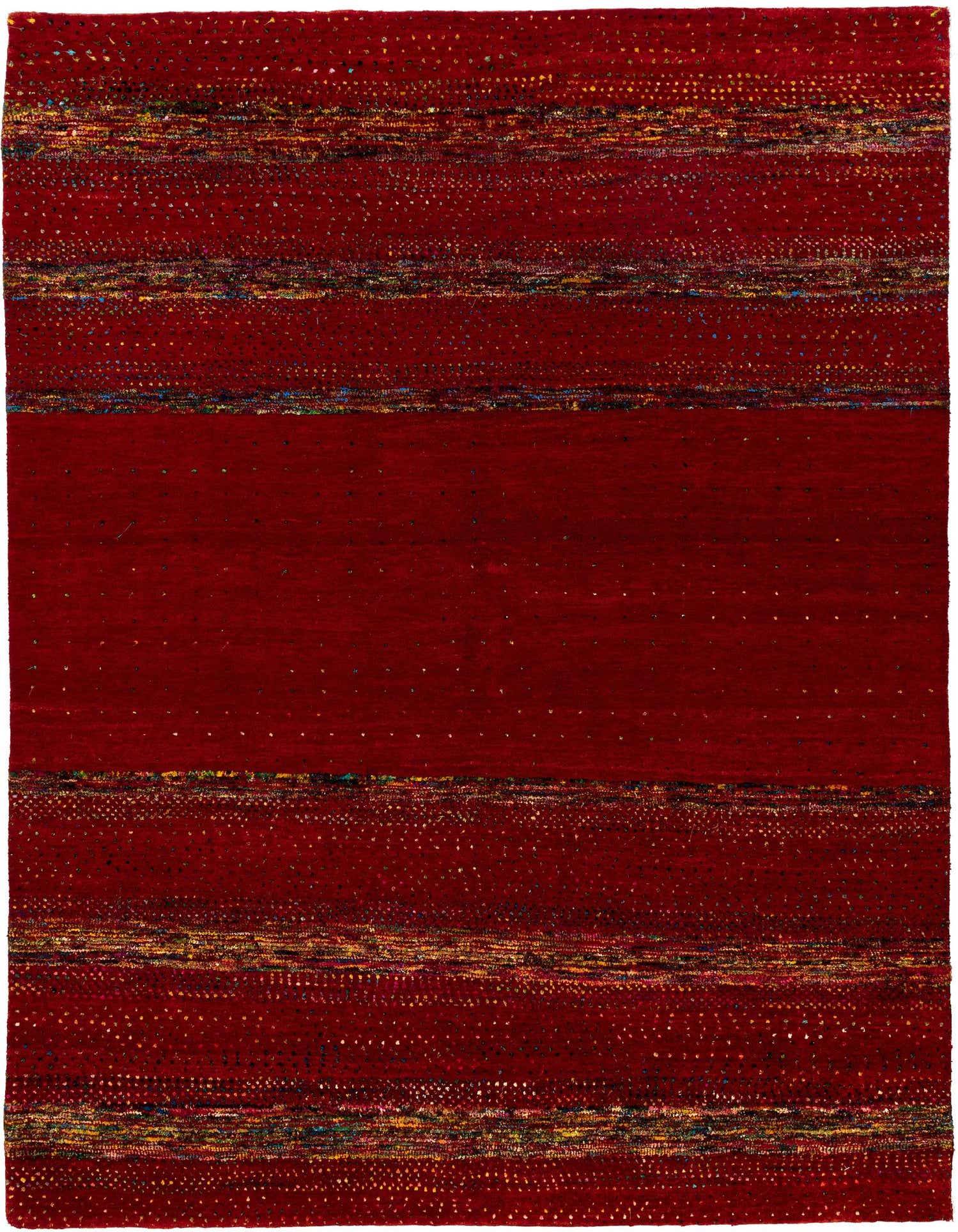 4' 10 x 6' 6 Hand Knotted Gabbeh Wool Rug