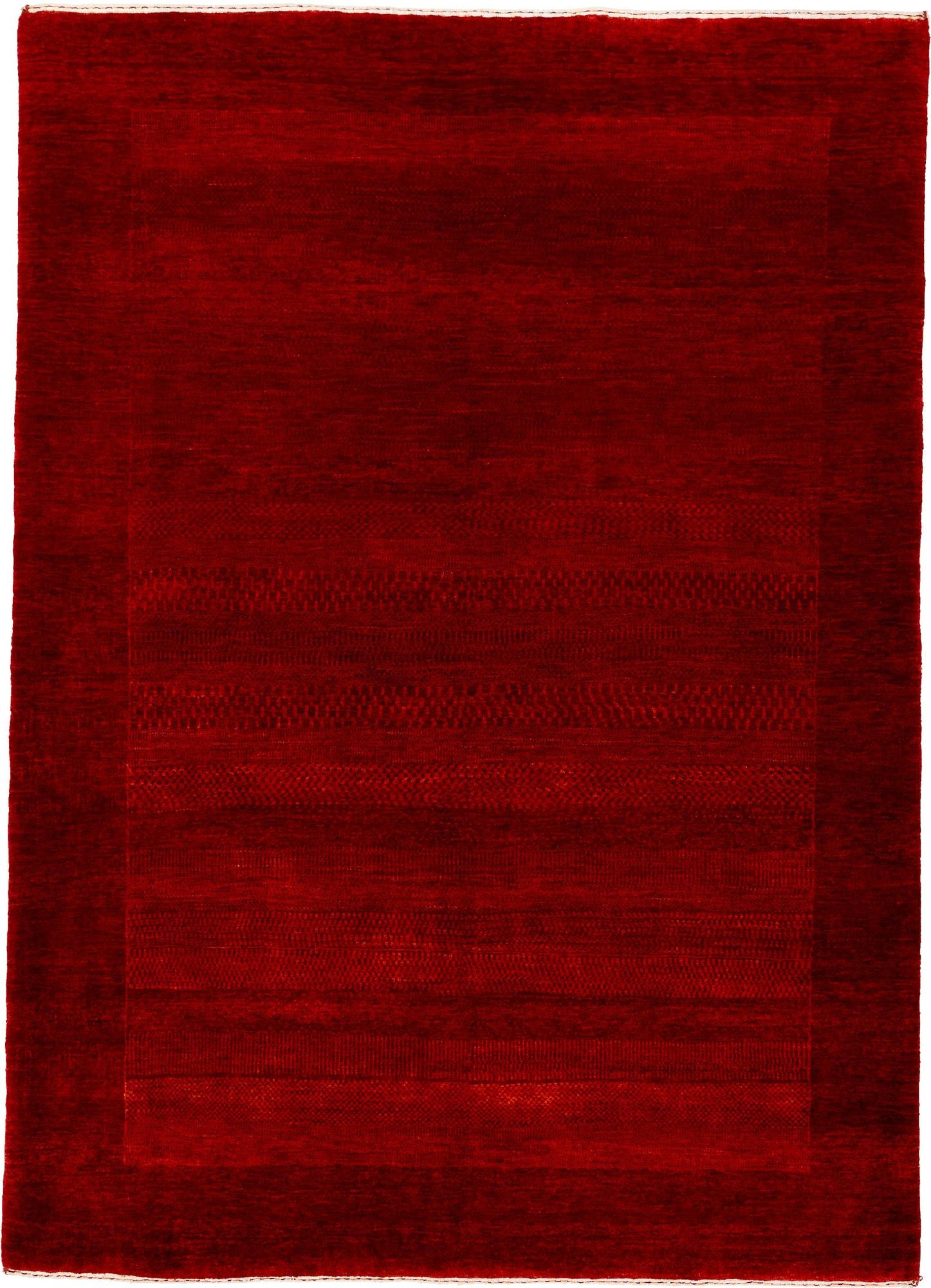 4' 9 x 6' 7 Hand Knotted Gabbeh Wool Rug