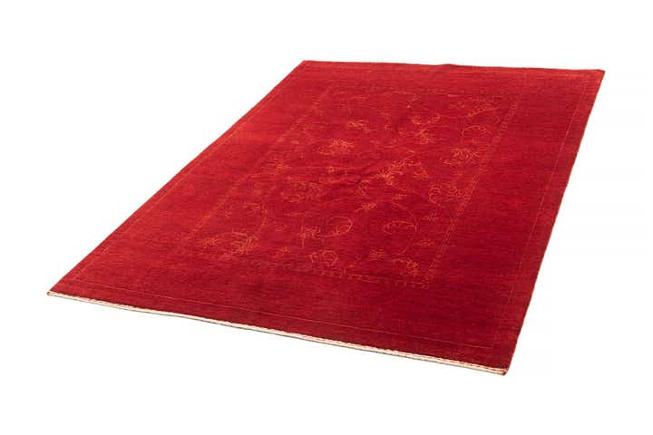 4' 10 x 6' 9 Hand Knotted Gabbeh Wool Rug