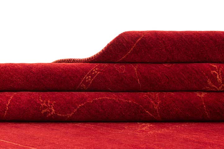 4' 10 x 6' 9 Hand Knotted Gabbeh Wool Rug