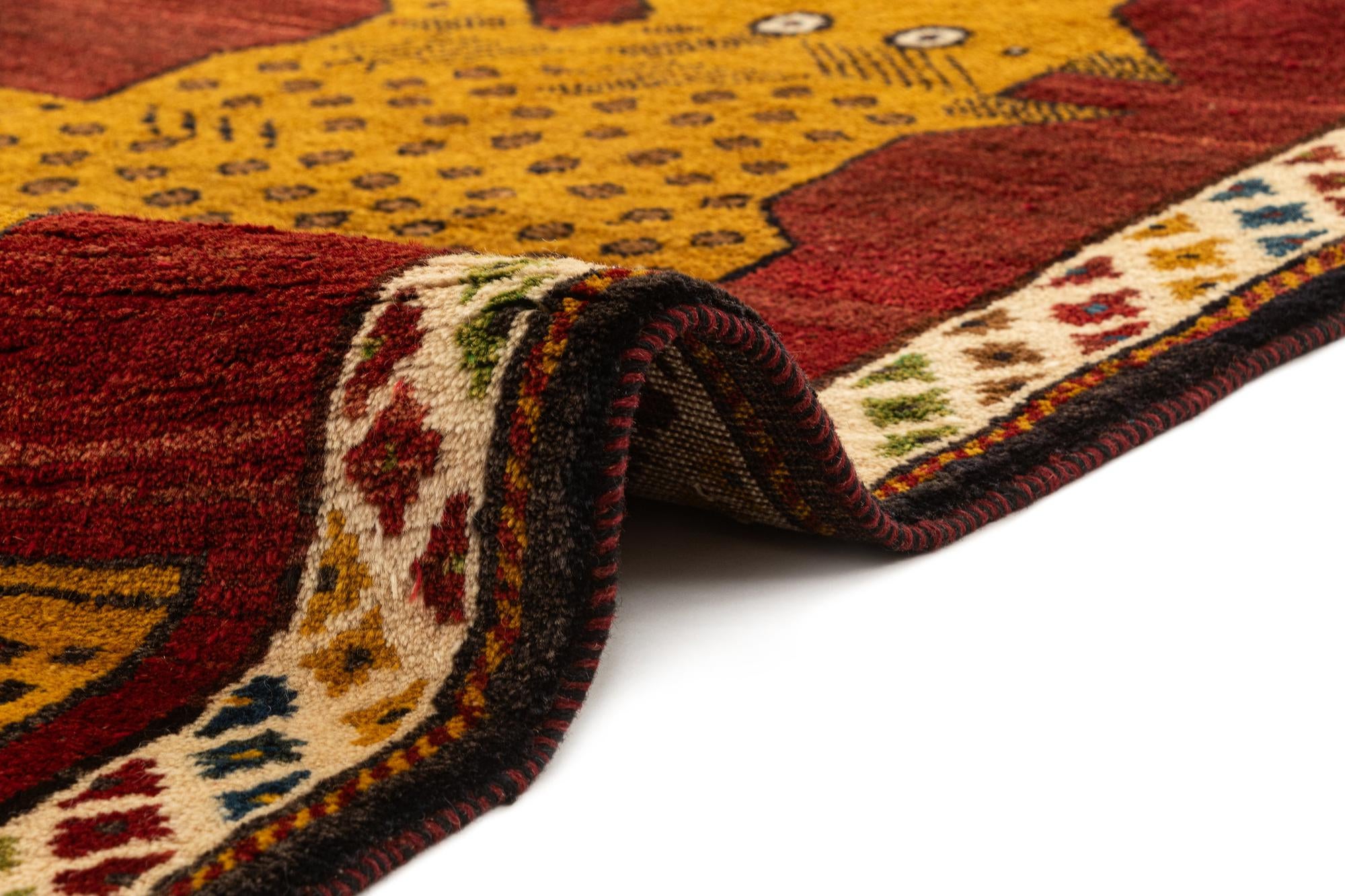3' 4 x 4' 10 Gabbeh Rug