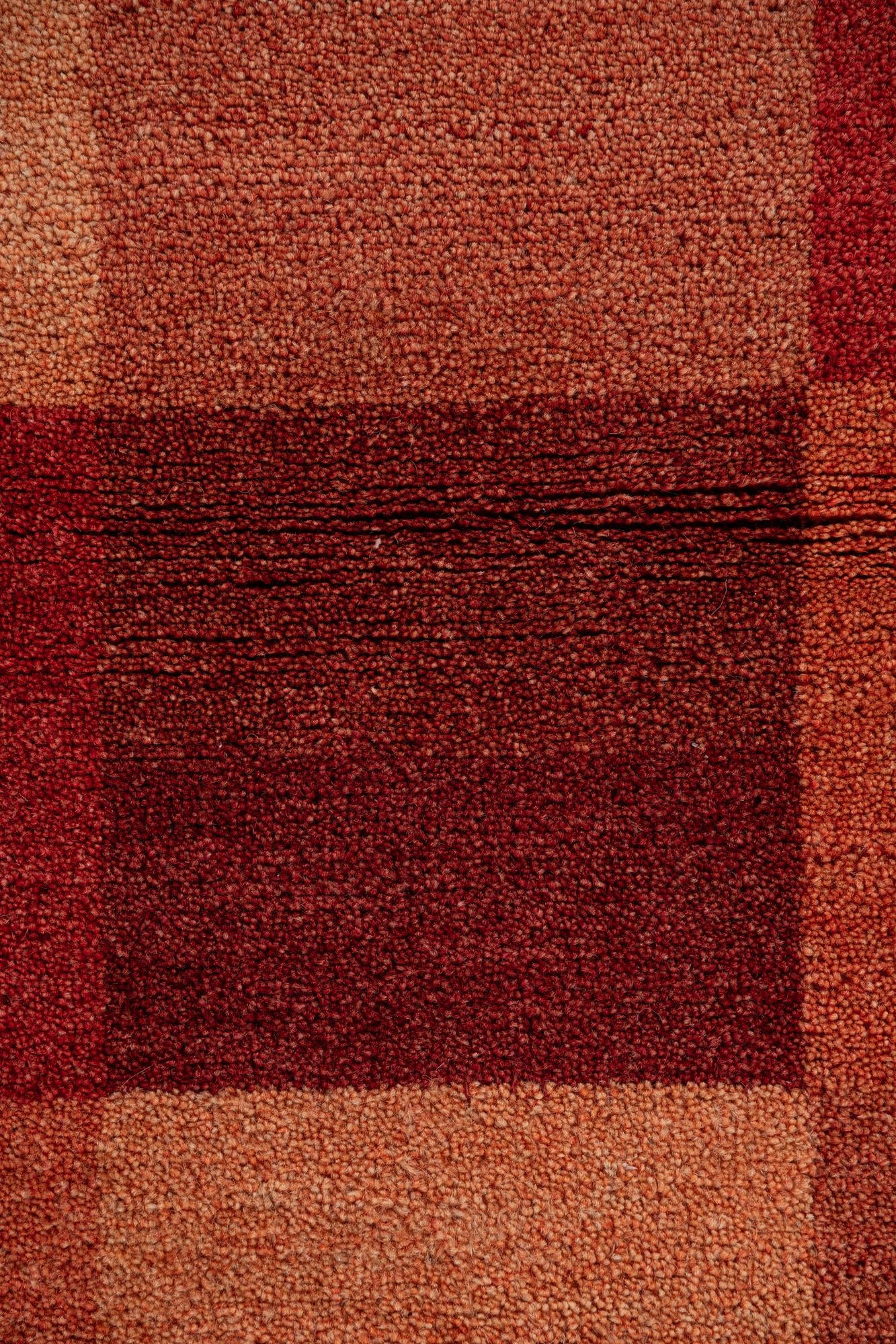 3' 9 x 4' 9 Hand Knotted Gabbeh Persian Wool Rug
