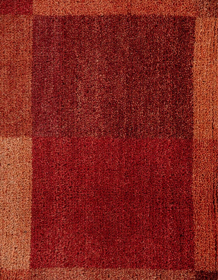 Detail image of 3' 9 x 4' 9 Hand Knotted Gabbeh Persian Wool Rug