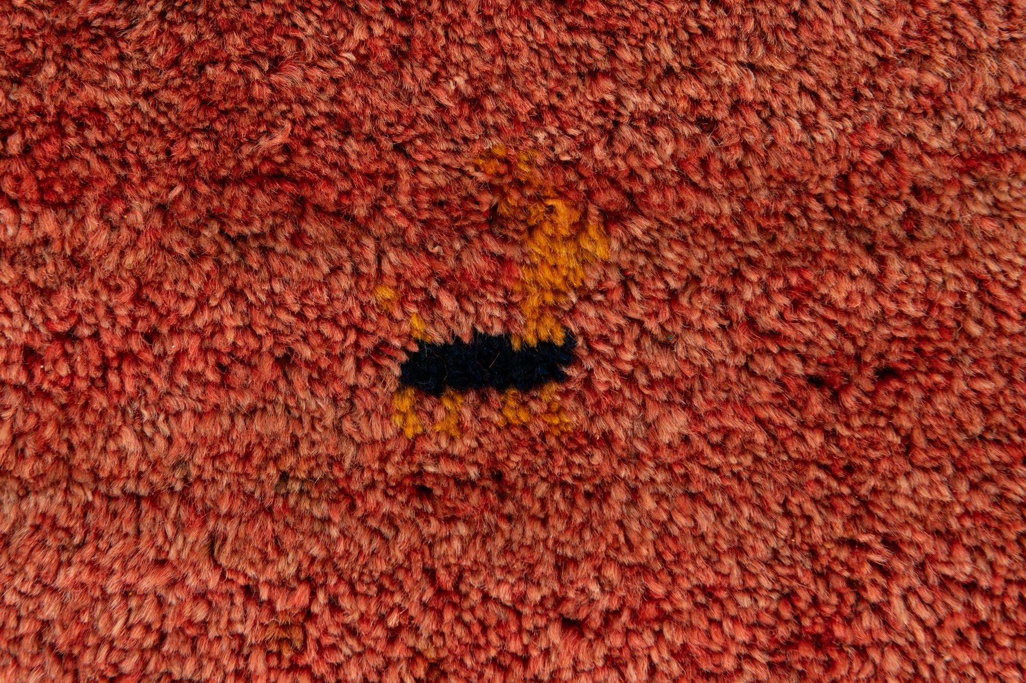 5' 5 x 7' Hand Knotted Gabbeh Wool Rug