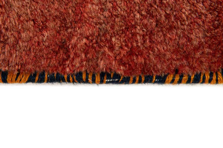 5' 5 x 7' Hand Knotted Gabbeh Wool Rug