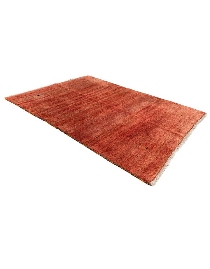 5' 5 x 7' Hand Knotted Gabbeh Wool Rug