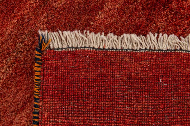 5' 5 x 7' Hand Knotted Gabbeh Wool Rug