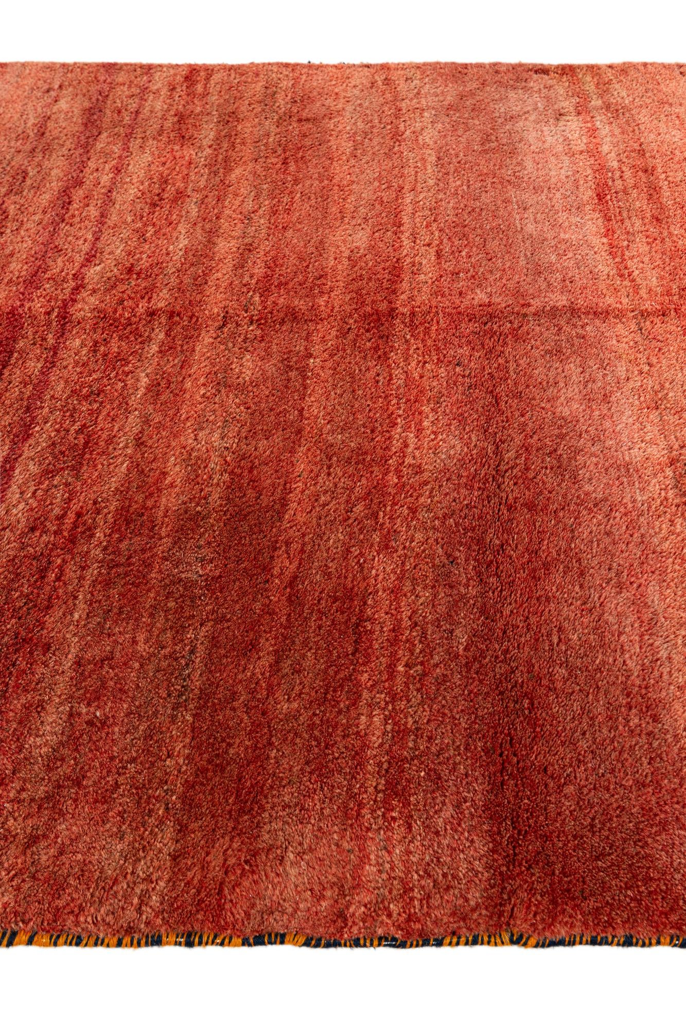 5' 5 x 7' Hand Knotted Gabbeh Wool Rug