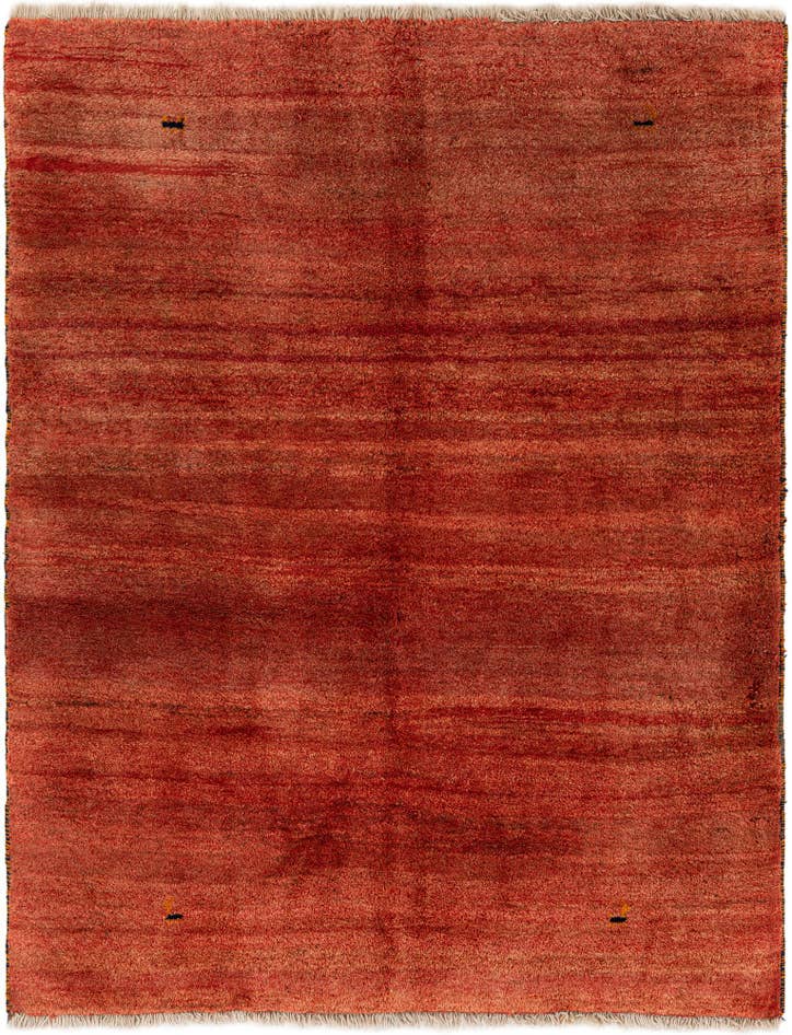Detail image of 5' 5 x 7' Hand Knotted Gabbeh Wool Rug