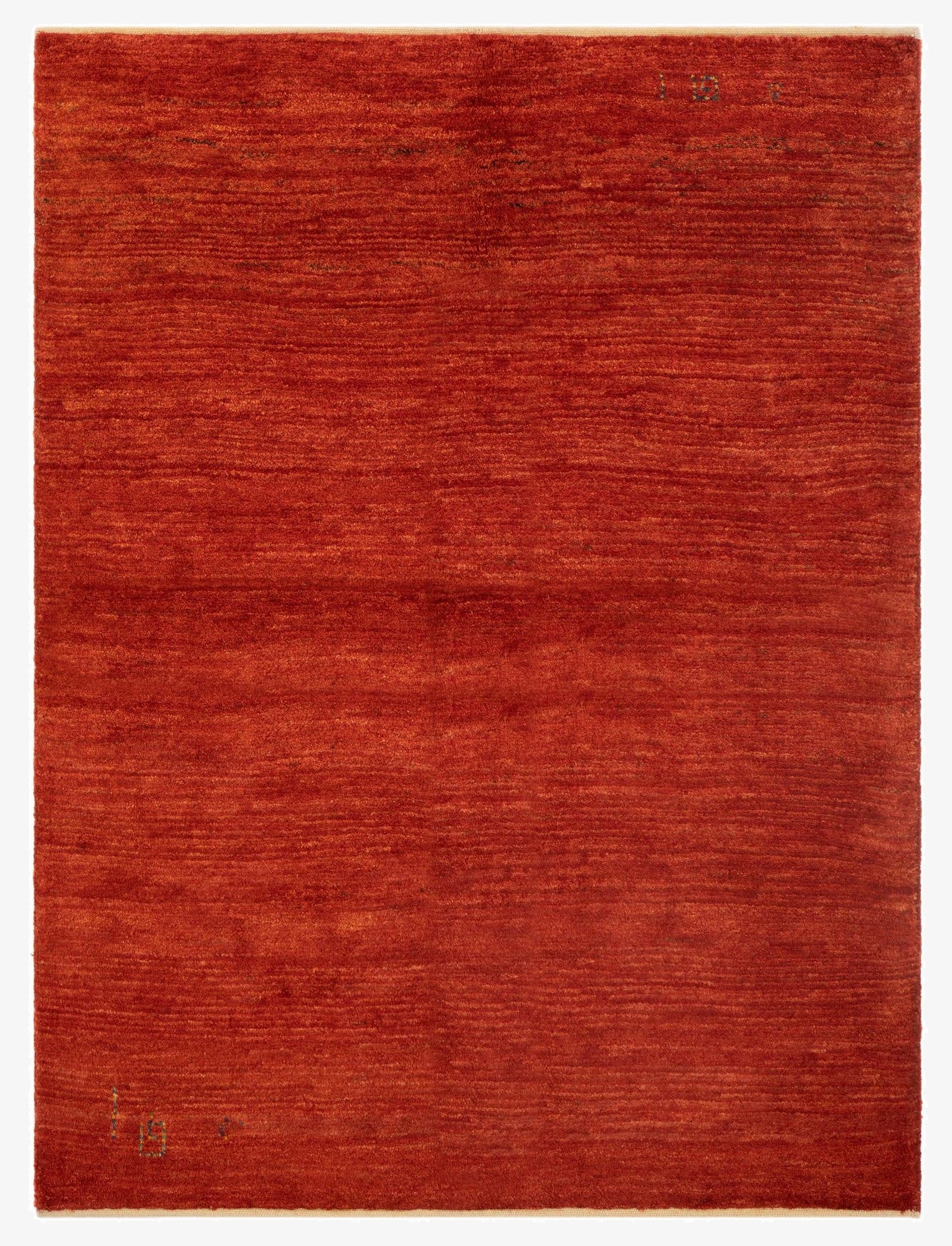 4' 3 x 5' 7  Hand Knotted Gabbeh Persian Wool Rug