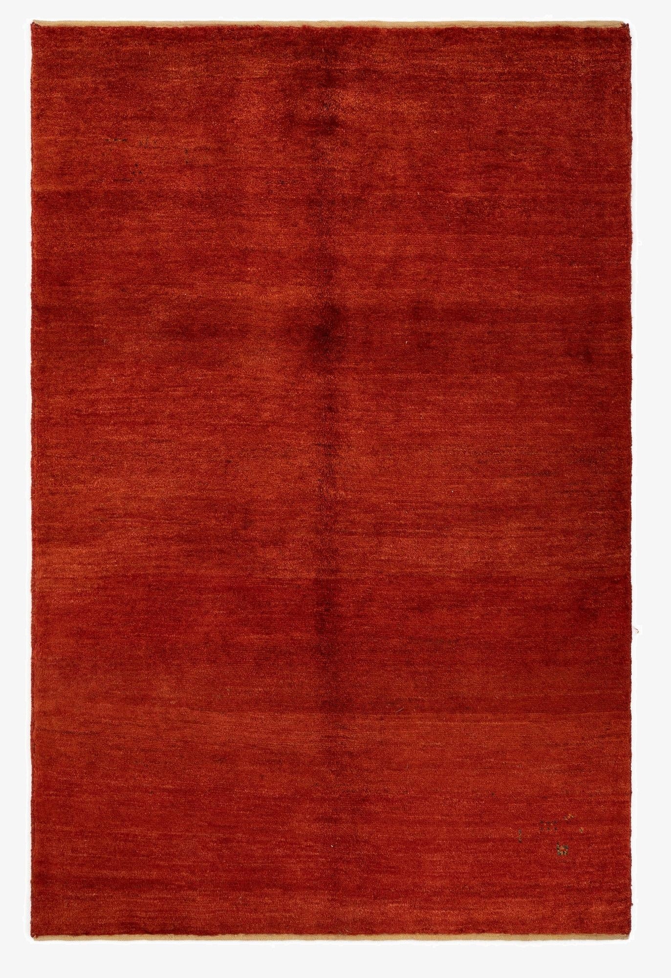 4' 8 x 7' 1  Hand Knotted Gabbeh Persian Wool Rug