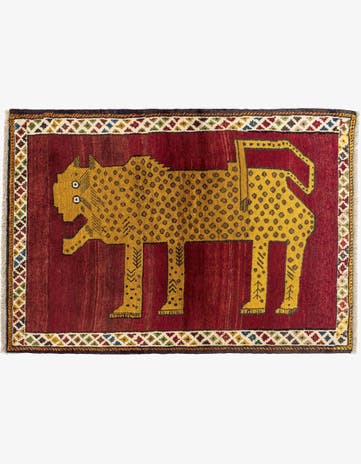 3' 4 x 4' 10 Gabbeh Rug