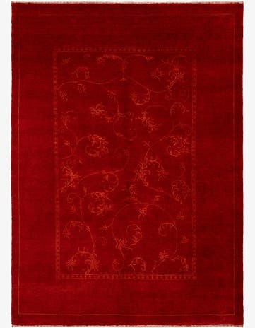 4' 10 x 6' 9 Hand Knotted Gabbeh Wool Rug