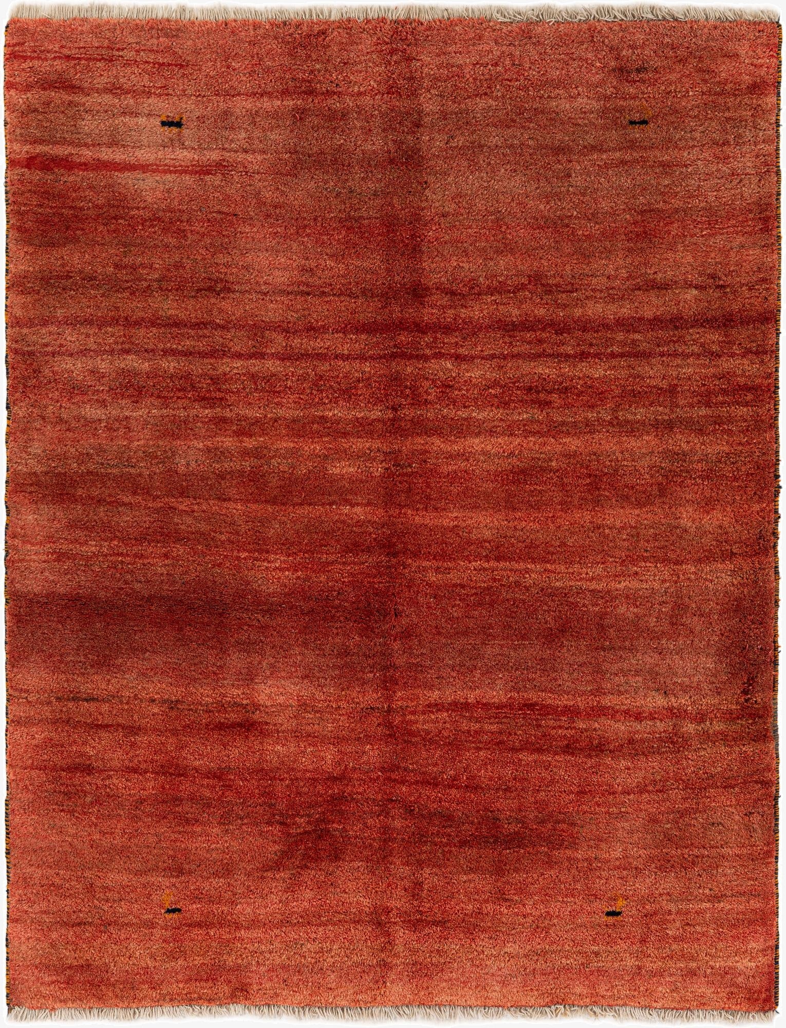 5' 5 x 7'  Hand Knotted Gabbeh Wool Rug