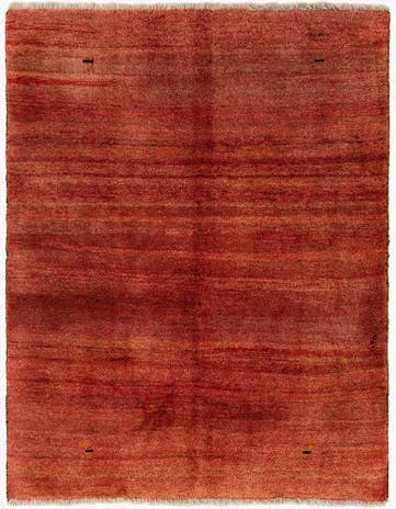 5' 5 x 7' Hand Knotted Gabbeh Wool Rug