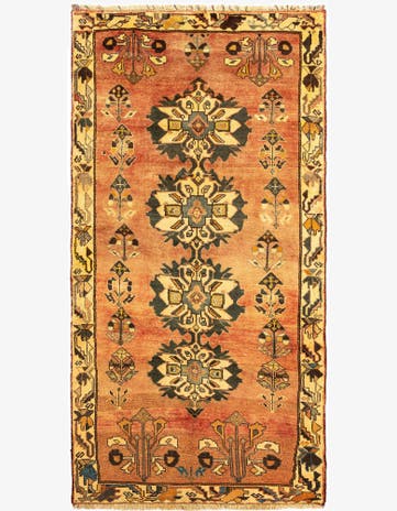 4' x 7' 10 Gabbeh Wool Rug