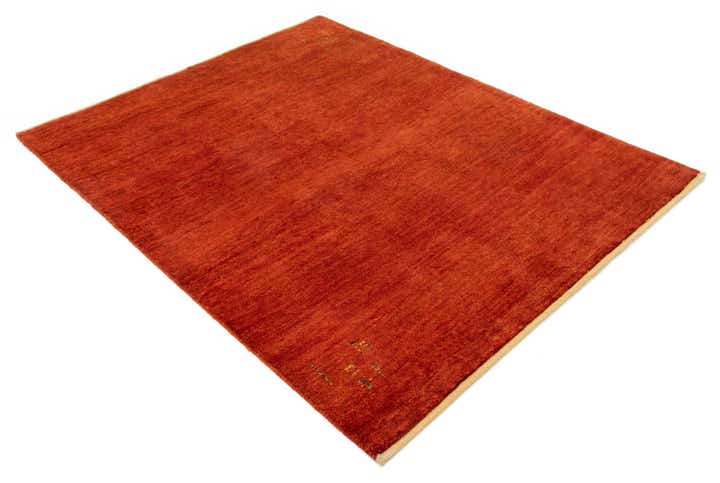 5' 2 x 6' 4 Hand Knotted Gabbeh Shouli Persian Wool Rug