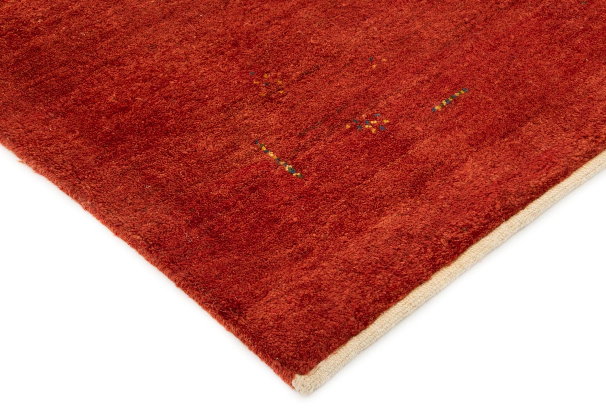 5' 1 x 6' 6 Gabbeh Shouli Wool Rug