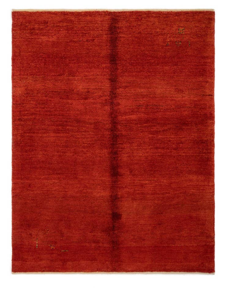 Detail image of 5' 1 x 6' 6 Gabbeh Shouli Wool Rug