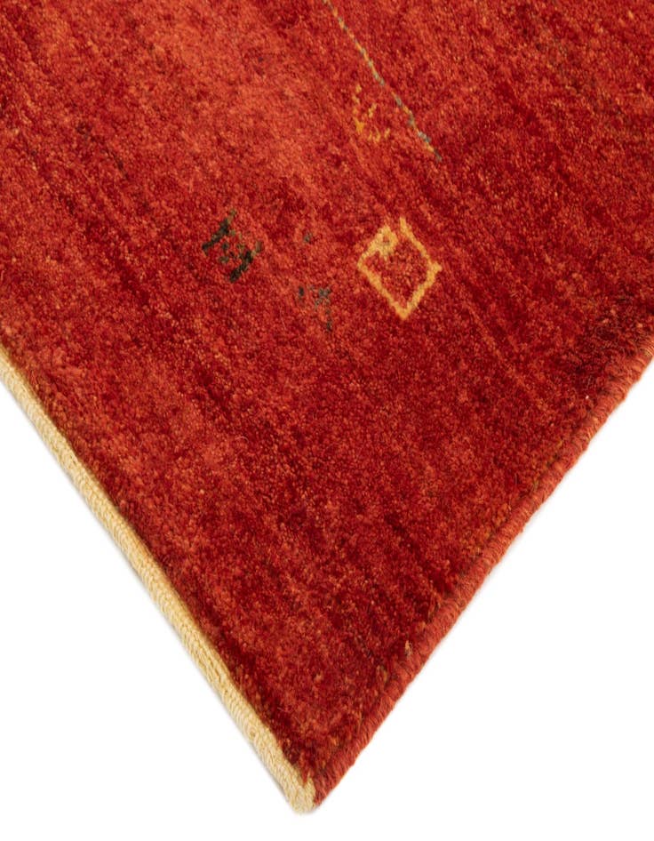Detail image of 5' 3 x 6' 6 Hand Knotted Gabbeh Shouli Persian Wool Rug