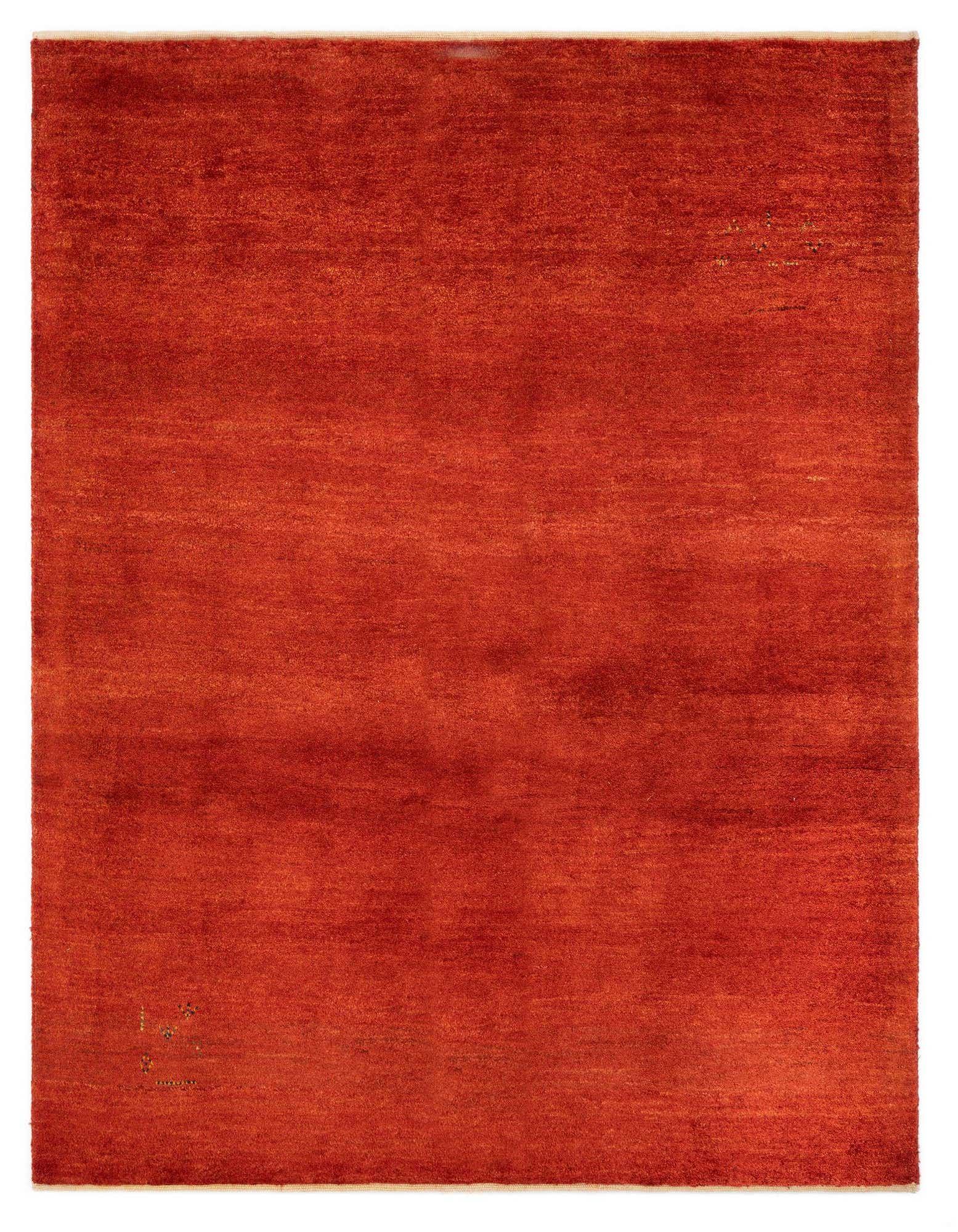 5' 2 x 6' 8 Hand Knotted Gabbeh Shouli Persian Wool Rug