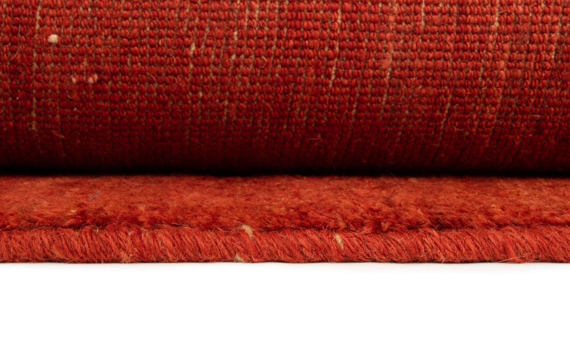 4' 11 x 6' 5 Hand Knotted Gabbeh Shouli Persian Wool Rug