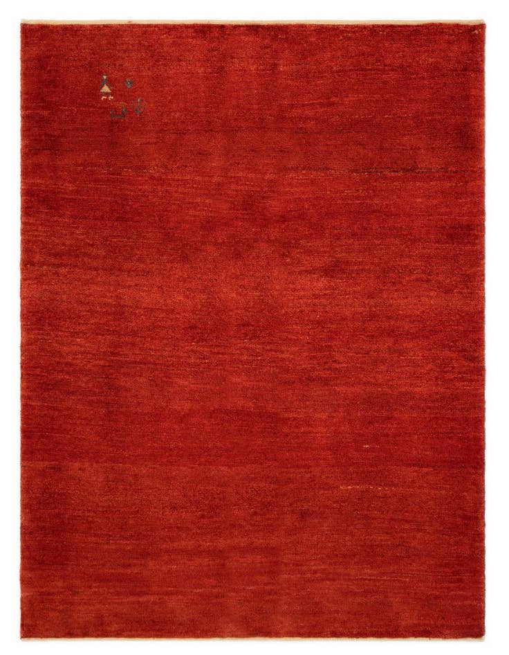 Detail image of 4' 11 x 6' 5 Hand Knotted Gabbeh Shouli Persian Wool Rug