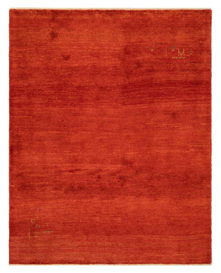 5' x 6' 4 Hand Knotted Gabbeh Shouli Persian Wool Rug