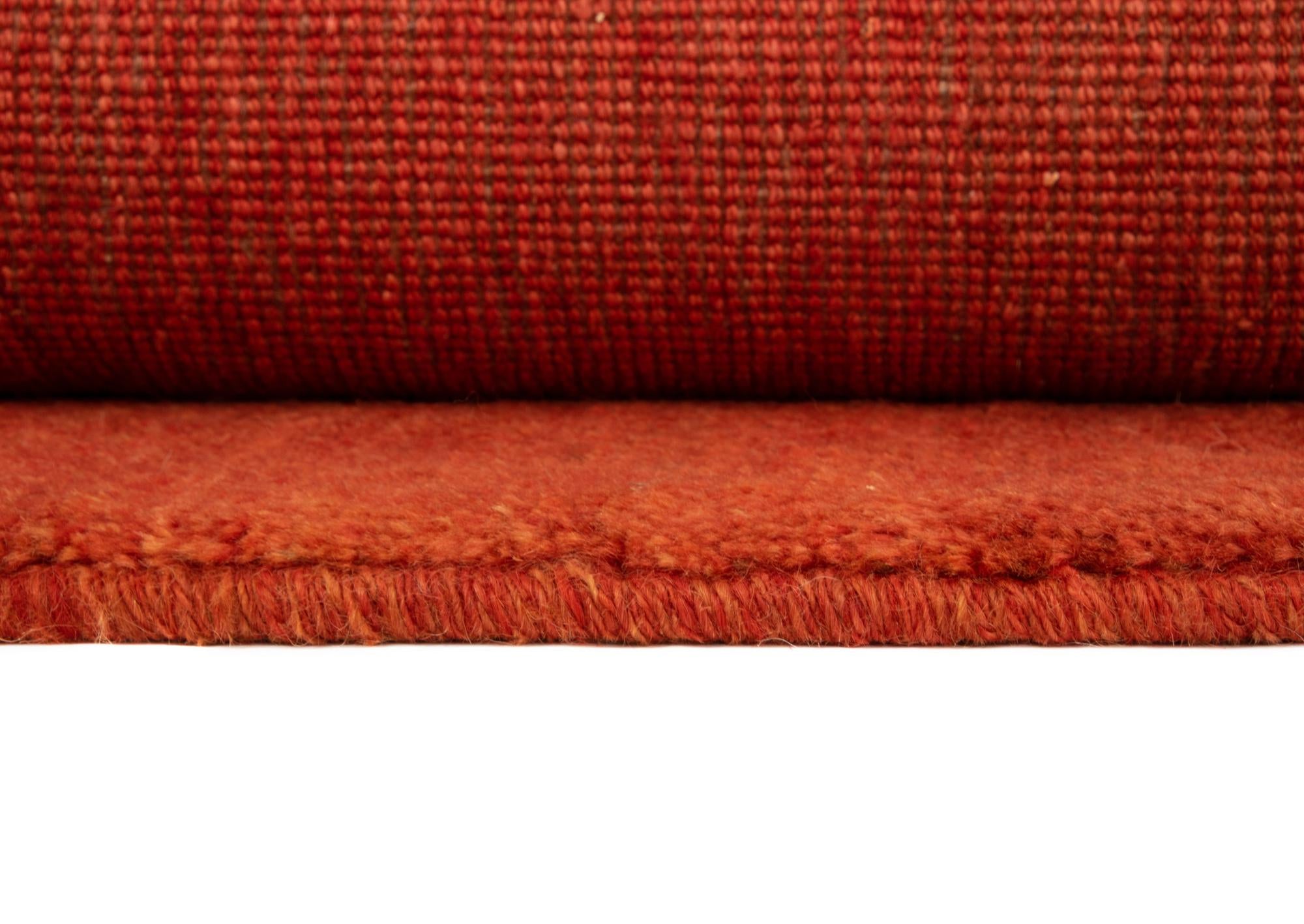 5' x 6' 4 Hand Knotted Gabbeh Shouli Persian Wool Rug