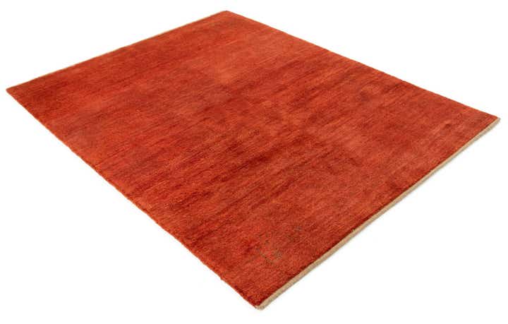 5' 1 x 6' 4 Hand Knotted Gabbeh Shouli Persian Wool Rug