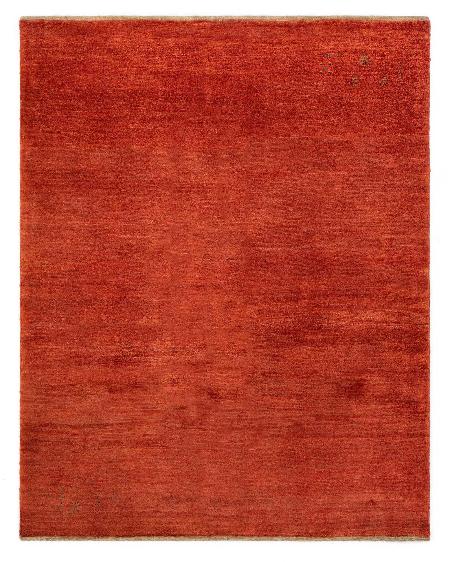 5' 1 x 6' 4 Hand Knotted Gabbeh Shouli Persian Wool Rug