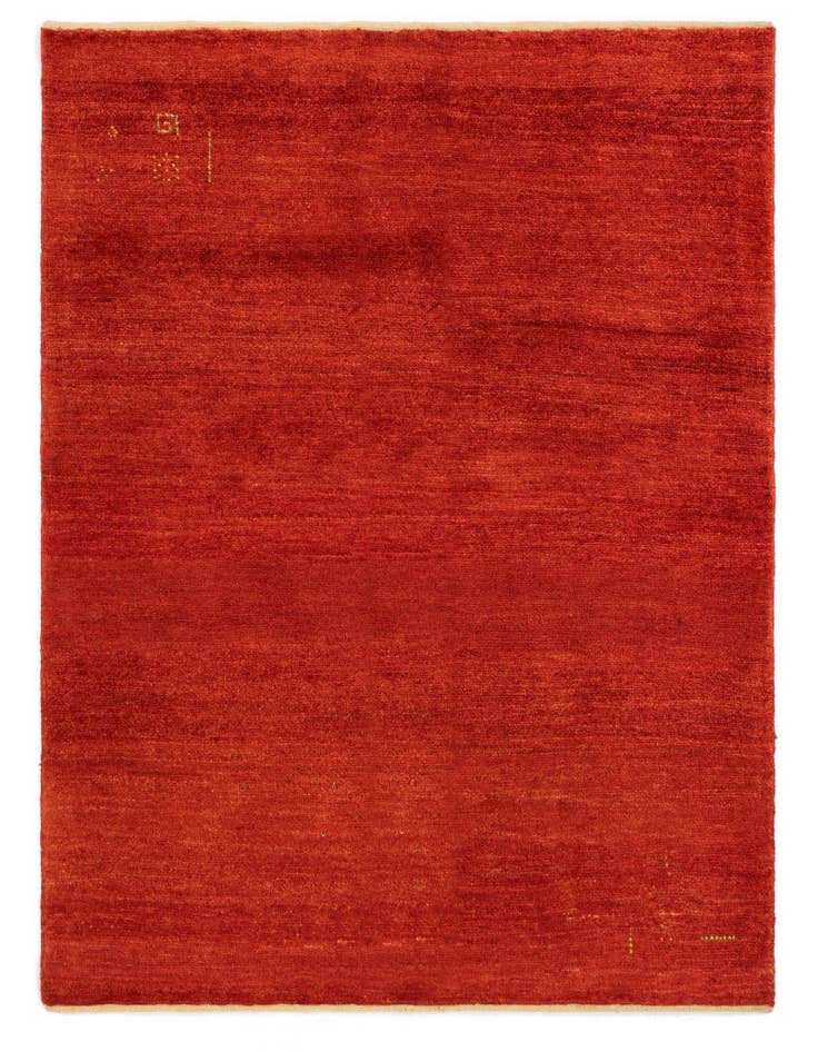 Detail image of 4' 10 x 6' 3 Hand Knotted Gabbeh Shouli Persian Wool Rug