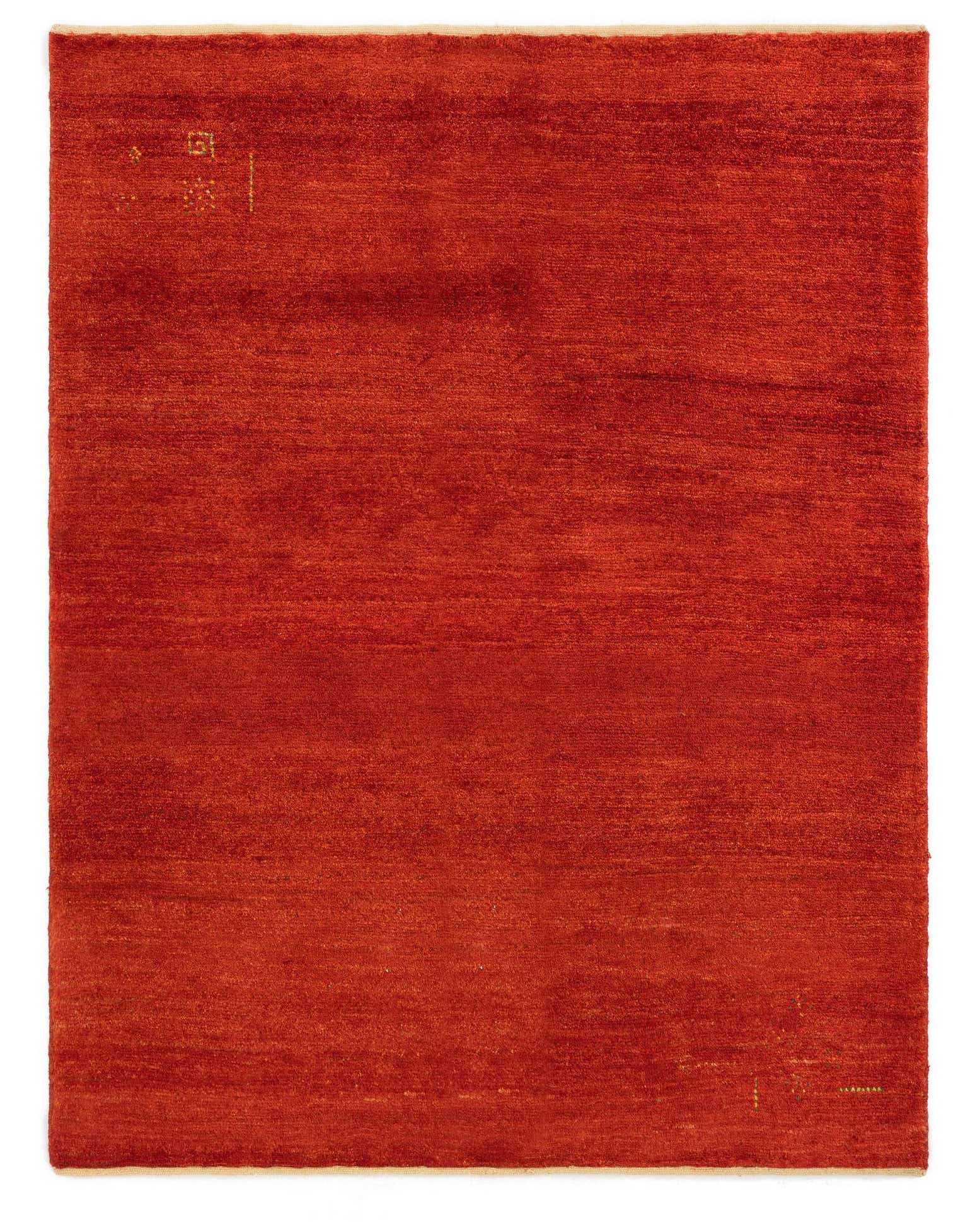 4' 10 x 6' 3 Hand Knotted Gabbeh Shouli Persian Wool Rug