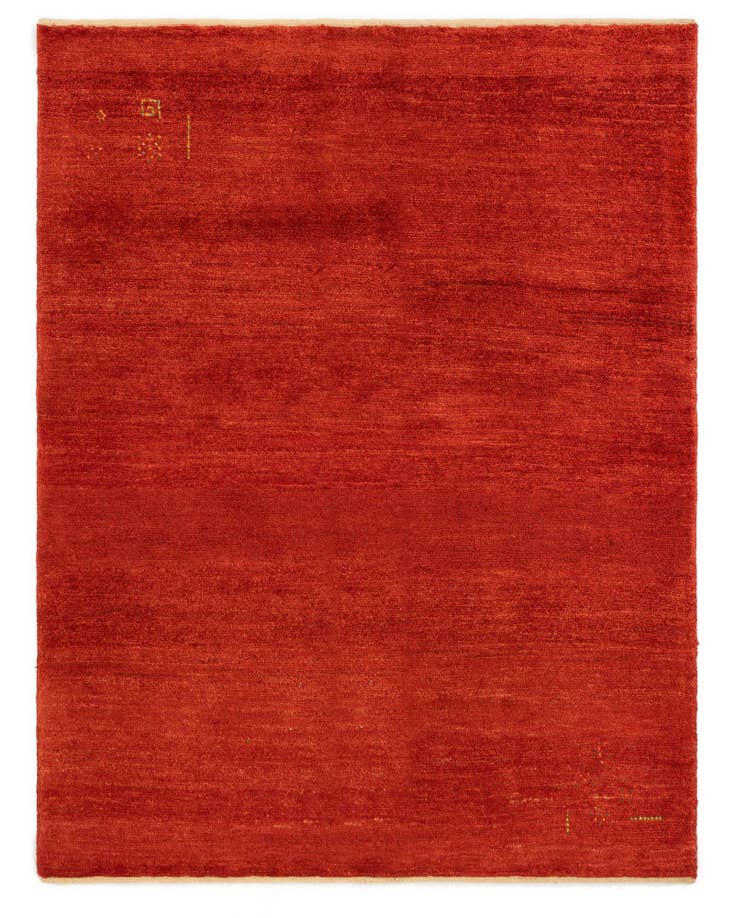 Detail image of 4' 10 x 6' 3 Hand Knotted Gabbeh Shouli Persian Wool Rug
